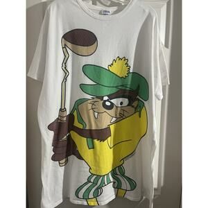 1994 Tazmanian Devil Sleep Shirt Golf Warner Bros Sz XL Looney Tunes